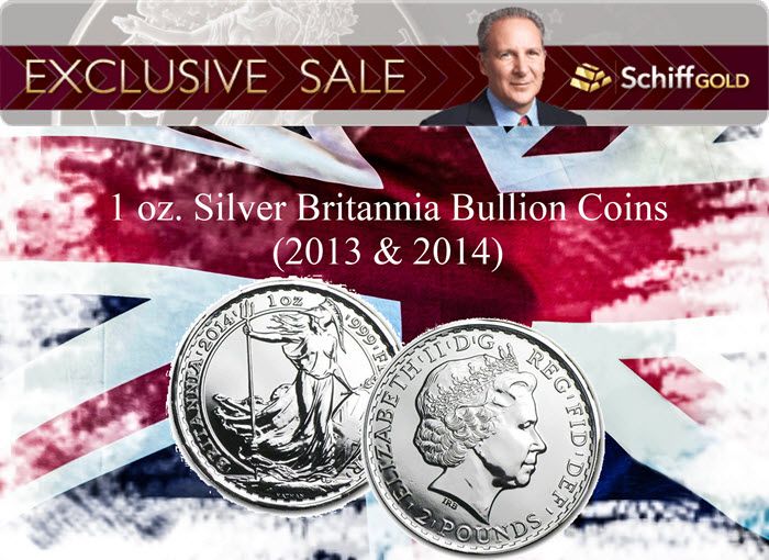 chiffGold Britannia 1 oz Silver Coin
