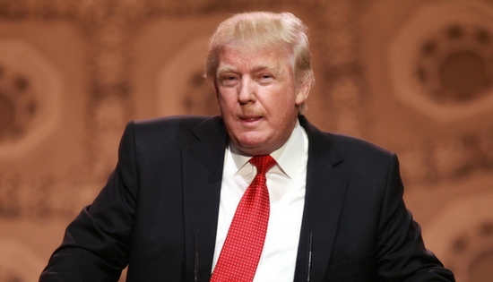 donald trump looking into the camera
