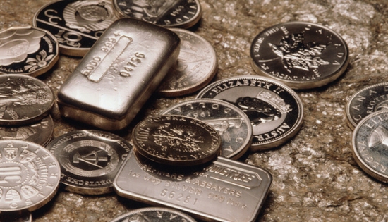 pile of silver coins