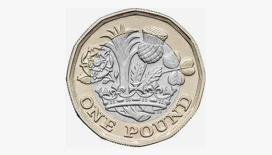 British 1 pound coin