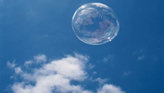 a floating bubble