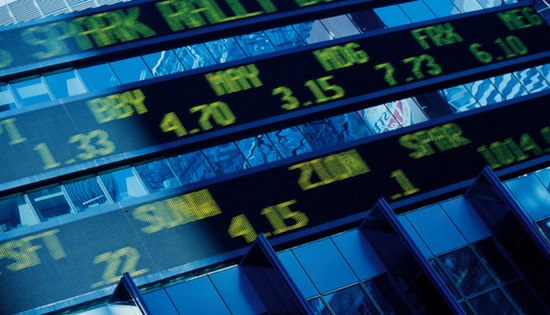 stock market ticker
